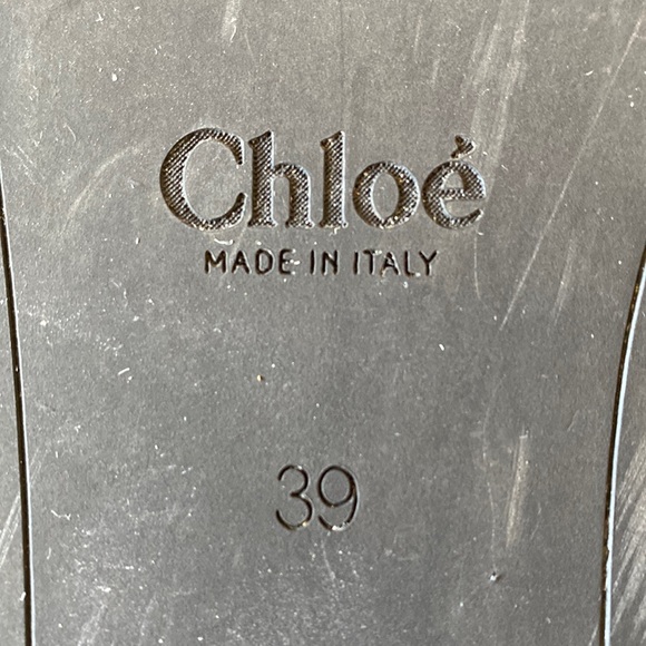 CHLOÉ Leather Platform Wedge Sandal - Picture 7 of 8